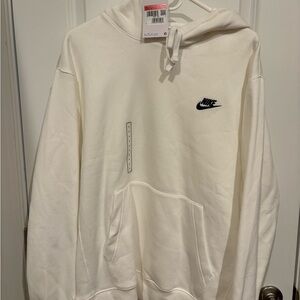 Nike Men's Cream Hoodie